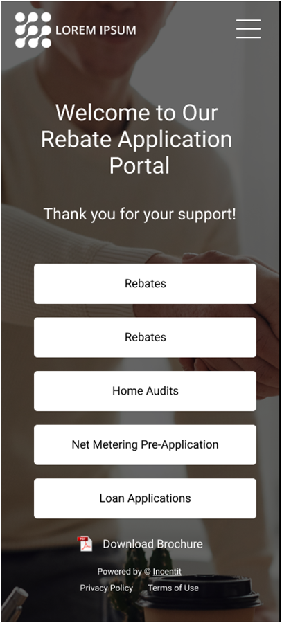 AppCentral mobile portal interface
